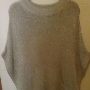 Gold Lurex Sweater Shawl
